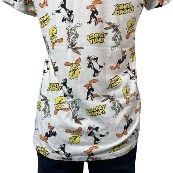 Looney Tunes Tee Bugs Bunny Tweety Bird Sylvester Cat Shirt Size S - Picture 7 of 9